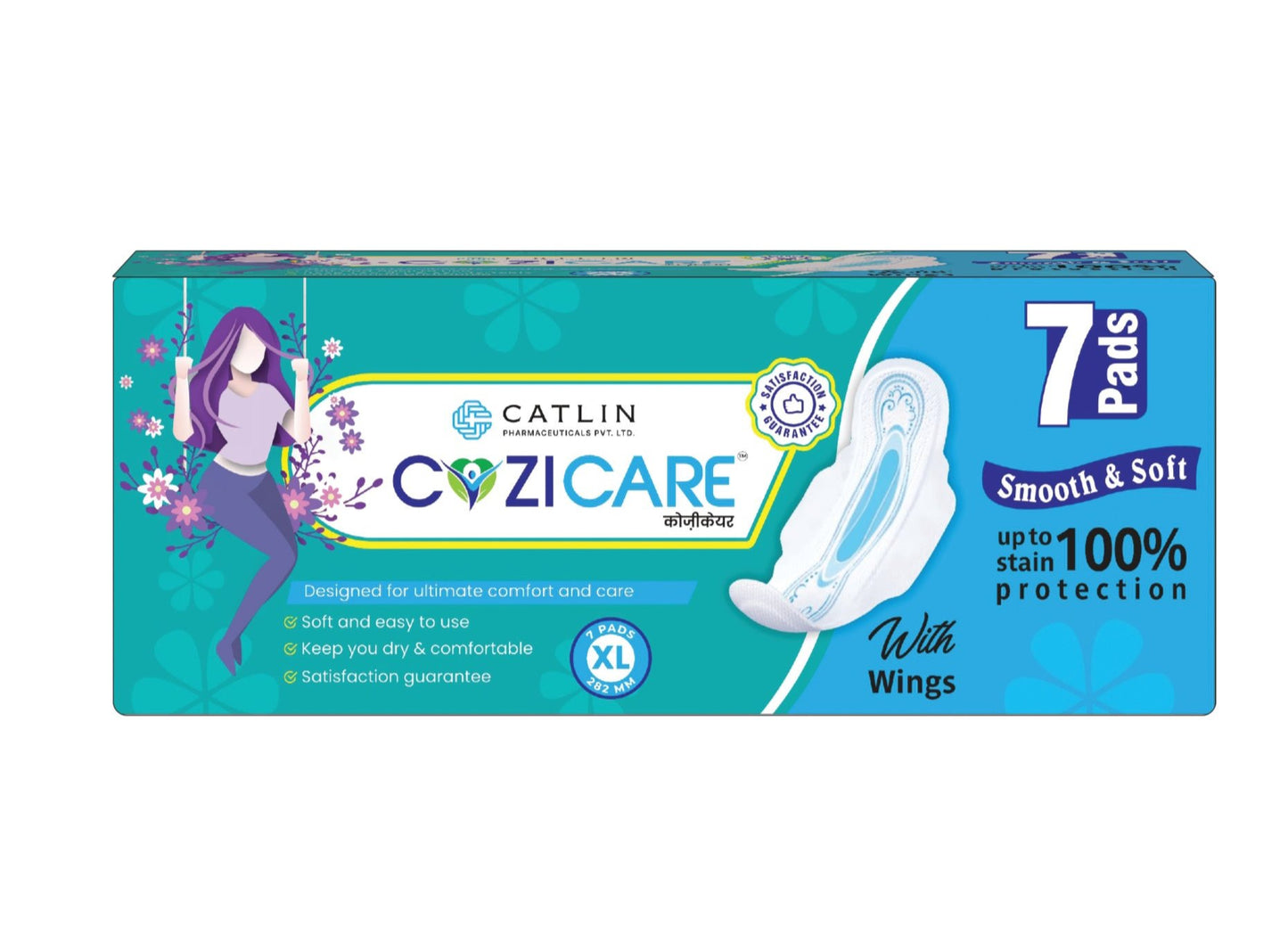 CoziCare Sanitary Pads - Pack of 7 Pads | Ultra Soft